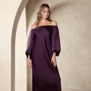 Banana Republic Factory,  Off-The-Shoulder Blousant Maxi Dress, Size M,